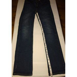 Levi Strauss & Co Womens Blue Jeans Slimming Straight Leg Size 30 x 32 inseam 30